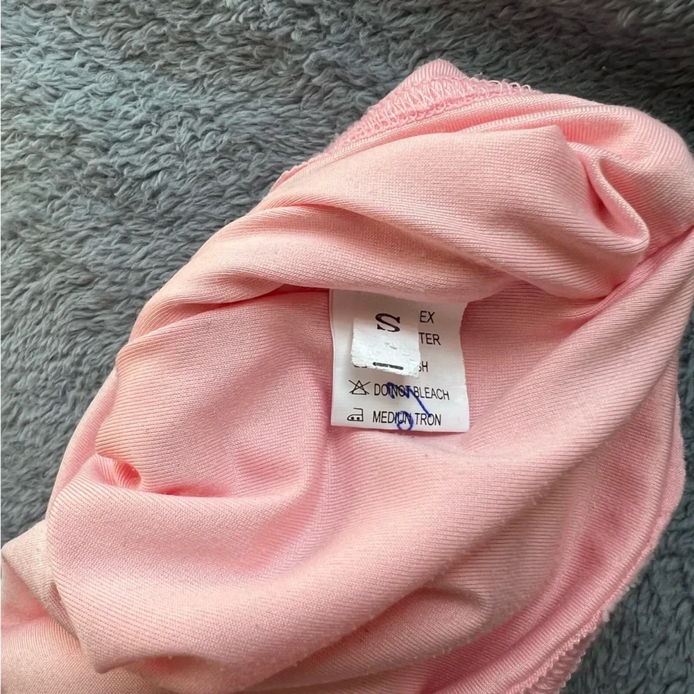 Pink Rouched Mini Dress - Picture 6 of 6